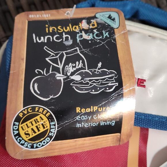 NWT Artic Zone Baseball Insulated Lunch Pack with Water Bottle School PVC Free - Picture 5 of 9